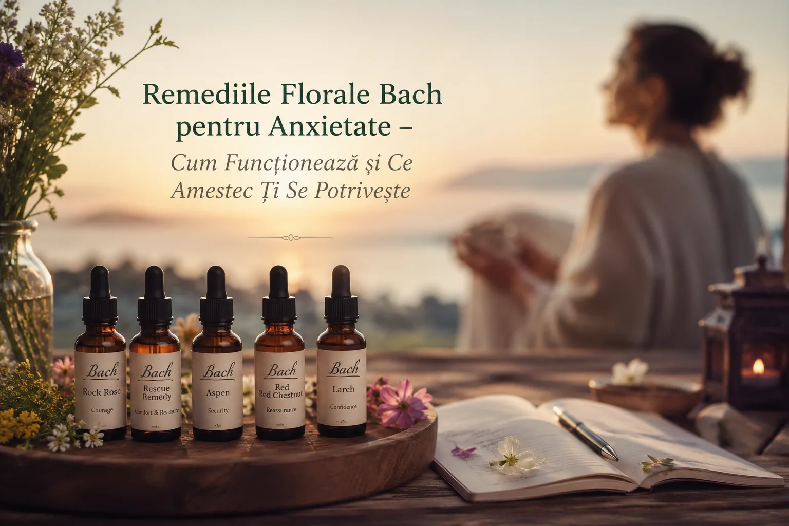 Remediile Florale Bach pentru Anxietate – Cum Funcționează și Ce Amestec Ți Se Potrivește